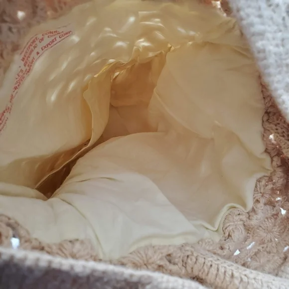 Vintage Bohemian Crochet Knit Tote Bag - Picture 8 of 8